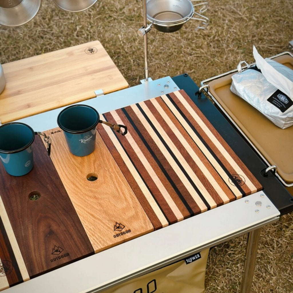 IGT Modular Table Board – Irregular Multi-Wood Inlay 1-Unit