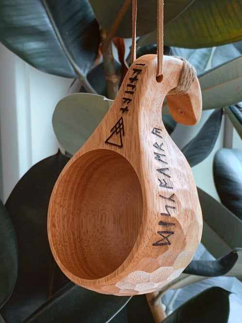 Hand Carved Oak Kuksa Cup