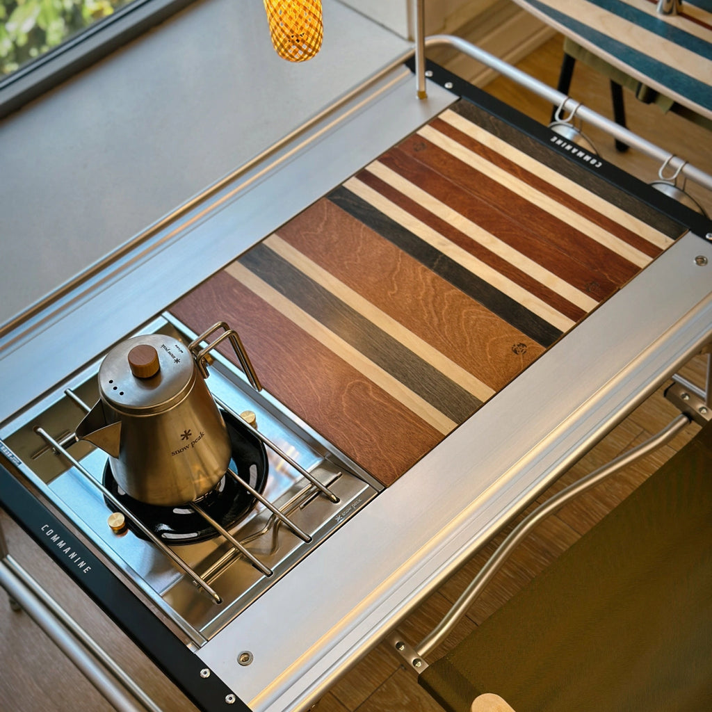 IGT Modular Wood Table Board – Brown Striped 1-Unit & Half-Unit