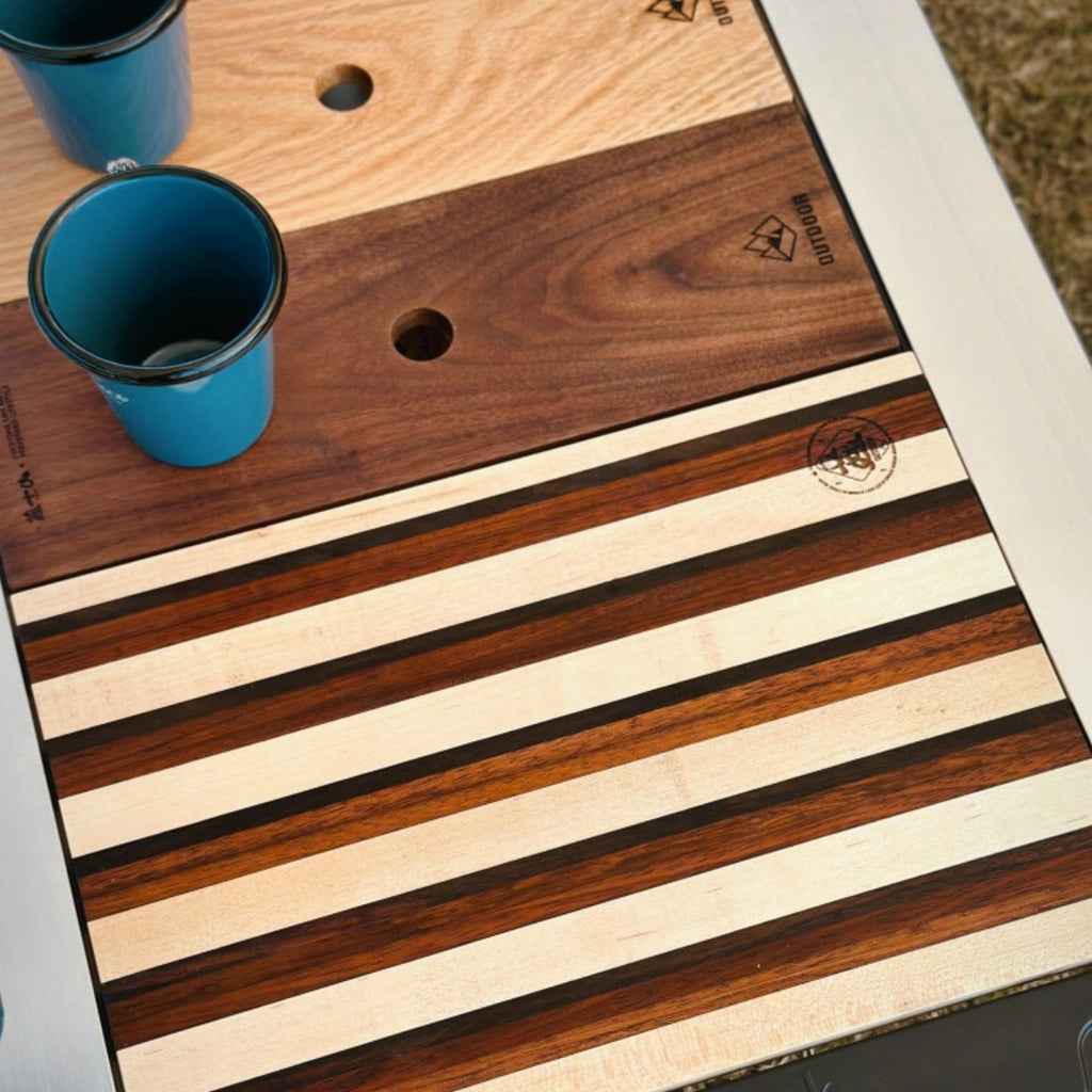 IGT Solid Wood Table Board - One Unit Multi-Wood Inlay