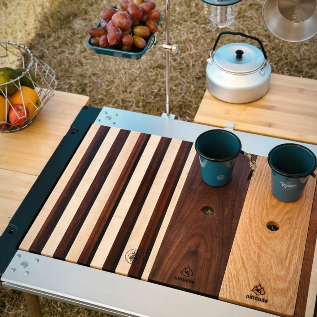 IGT Solid Wood Table Board - One Unit Multi-Wood Inlay
