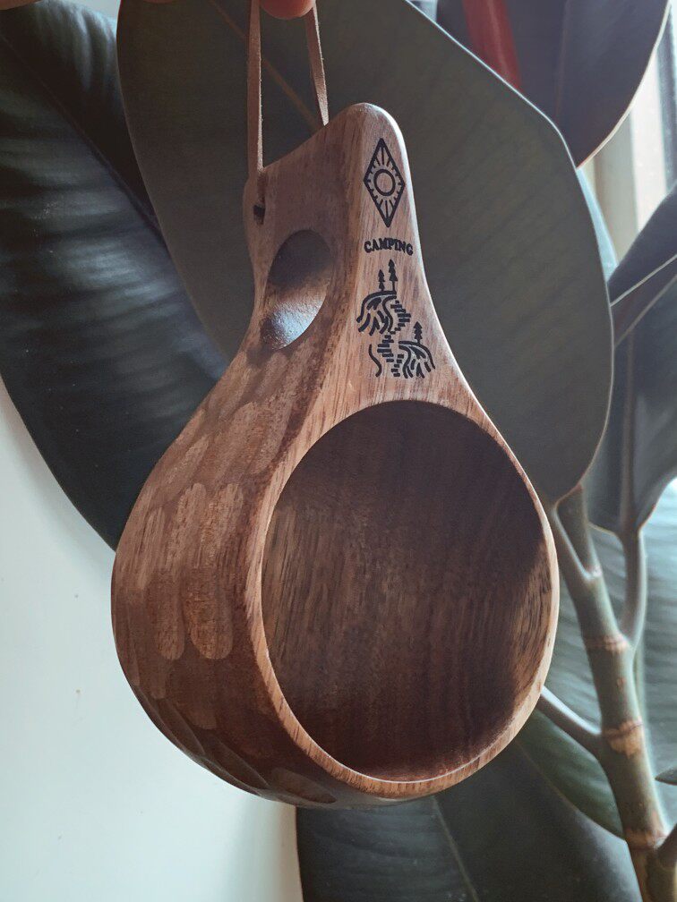 Hand Carved Solid Wood Kuksa Cup