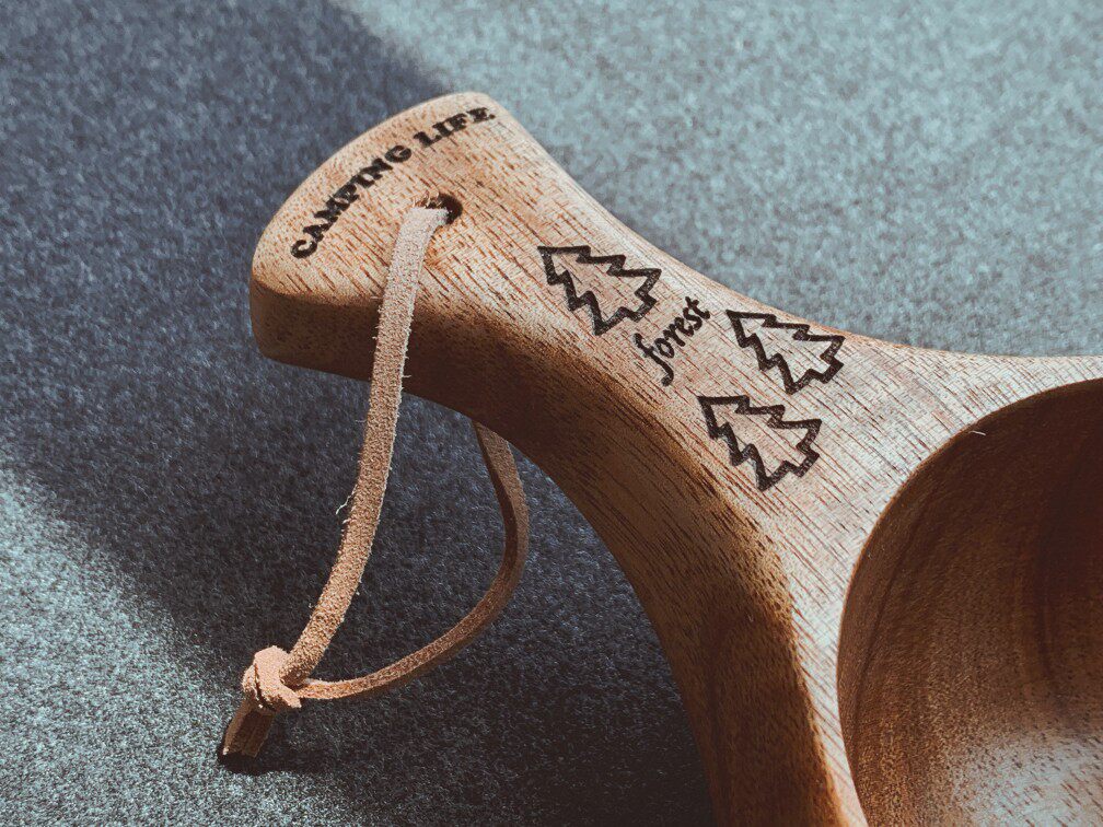 Hand Carved Solid wood Kuksa Cup