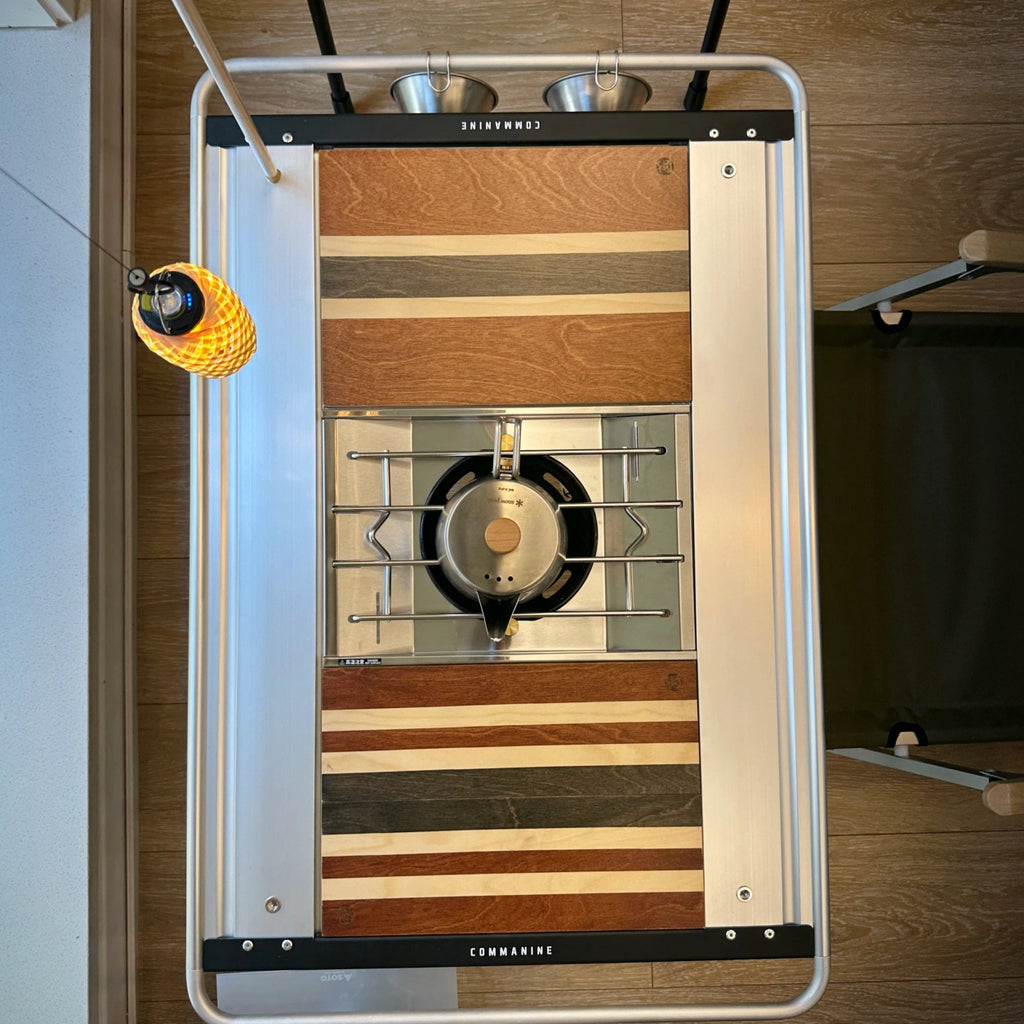 IGT Modular Wood Table Board – Brown Striped 1-Unit & Half-Unit