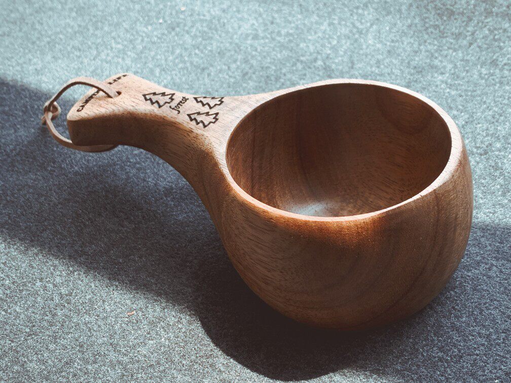 Hand Carved Solid wood Kuksa Cup
