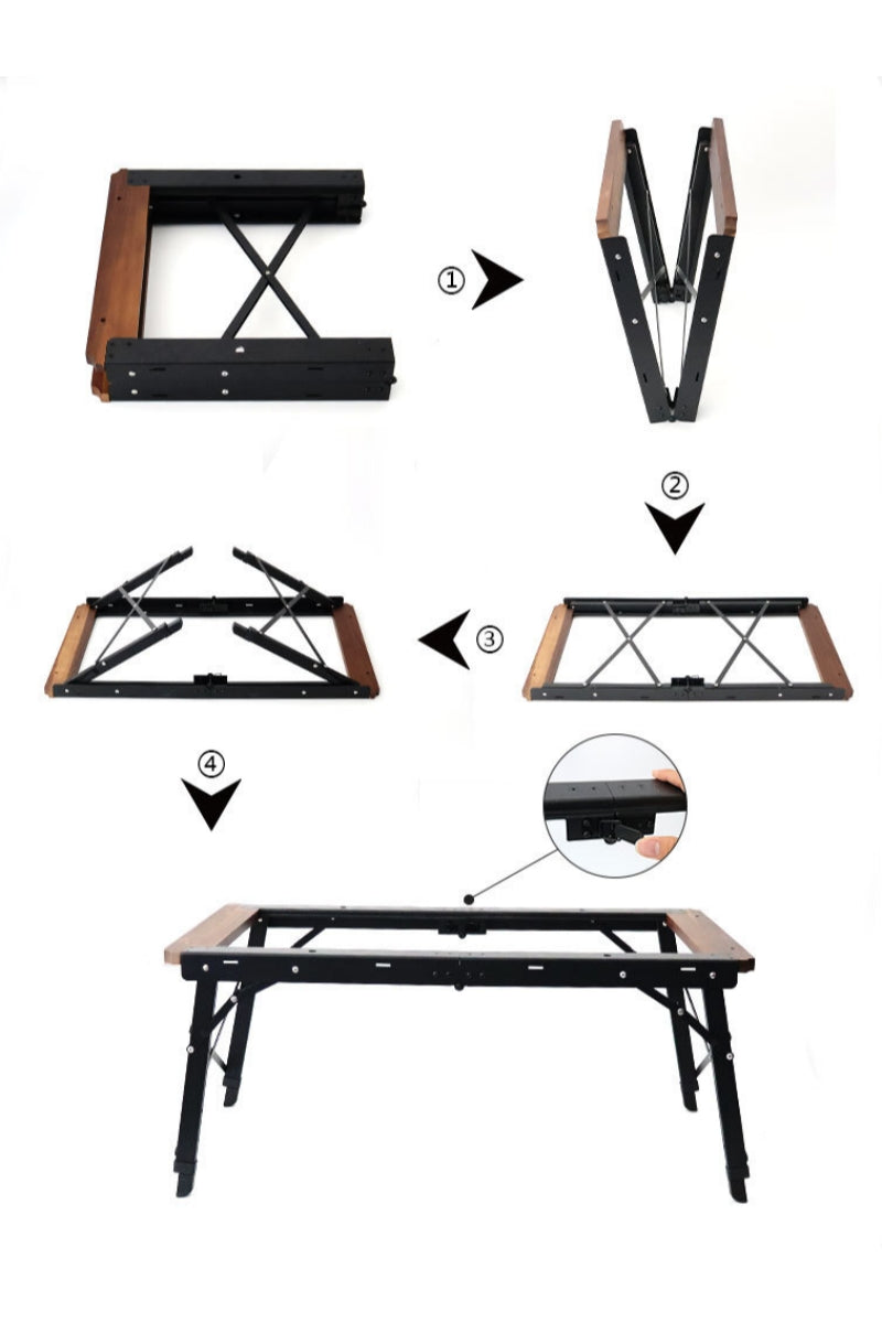 IGT Three-Unit Modular Camping Table