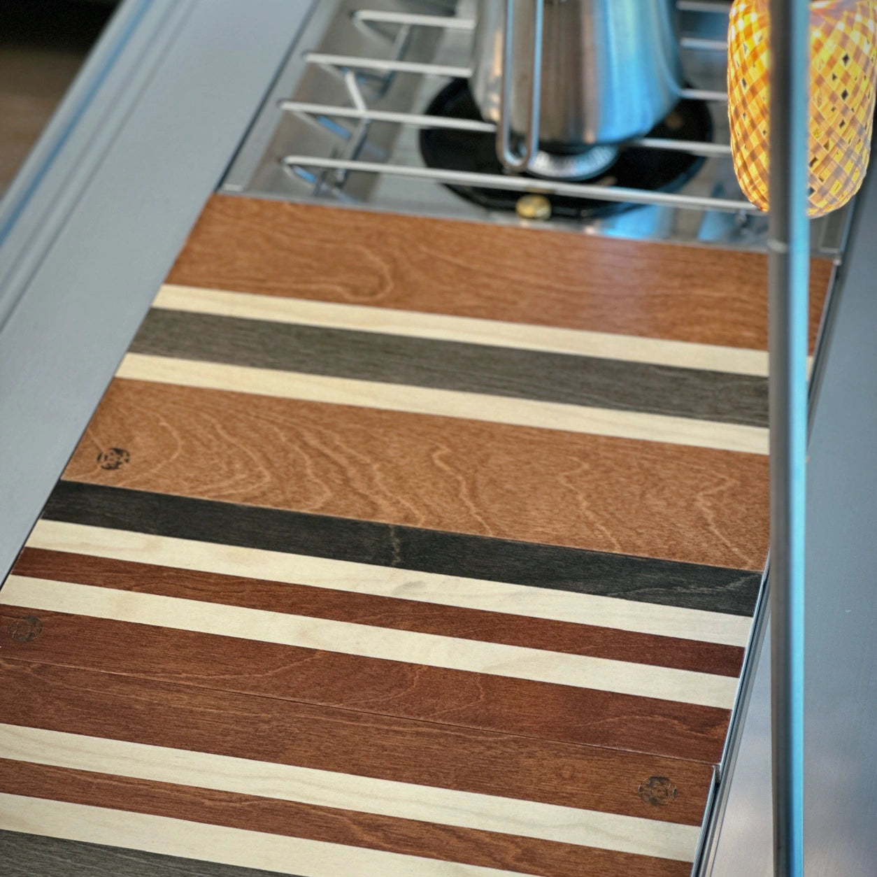 IGT Modular Wood Table Board – Brown Striped 1-Unit & Half-Unit