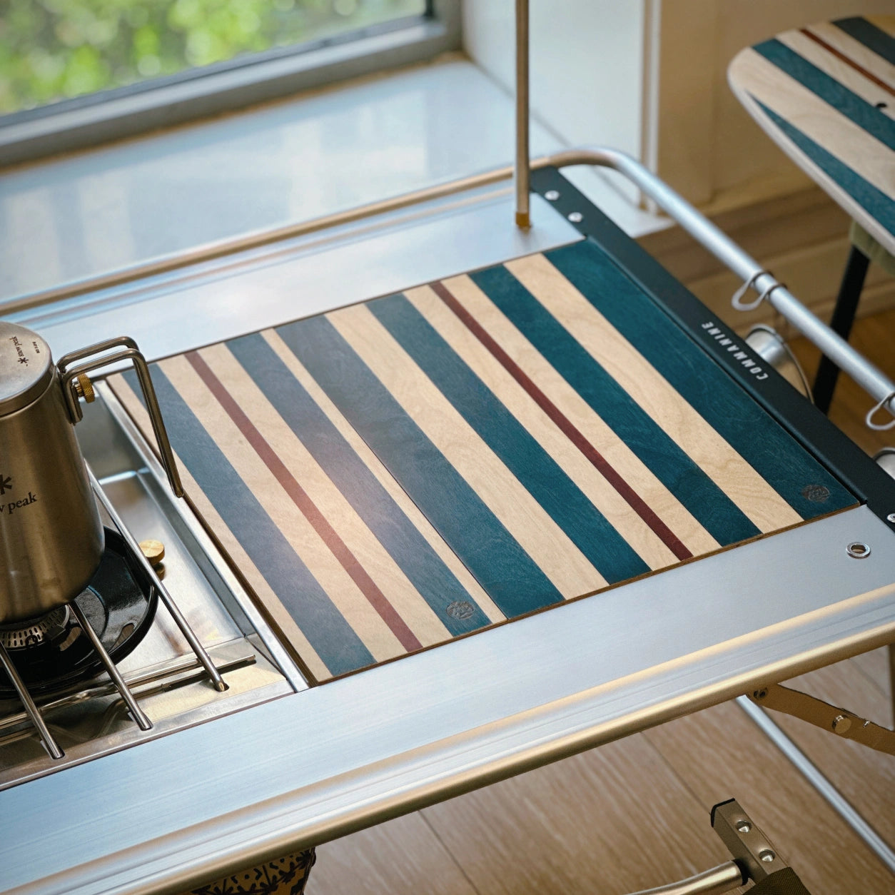 IGT Table Board – Blue Striped Wood Full/Half Unit Option