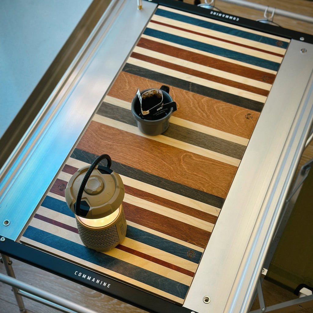 IGT Modular Wood Table Board – Brown Striped 1-Unit & Half-Unit
