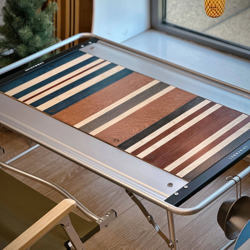 IGT Modular Wood Table Board – Brown Striped 1-Unit & Half-Unit