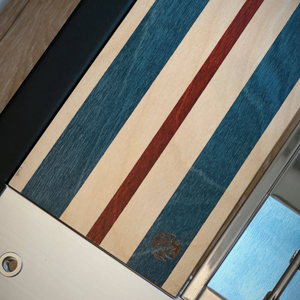 IGT Table Board – Blue Striped Wood Full/Half Unit Option