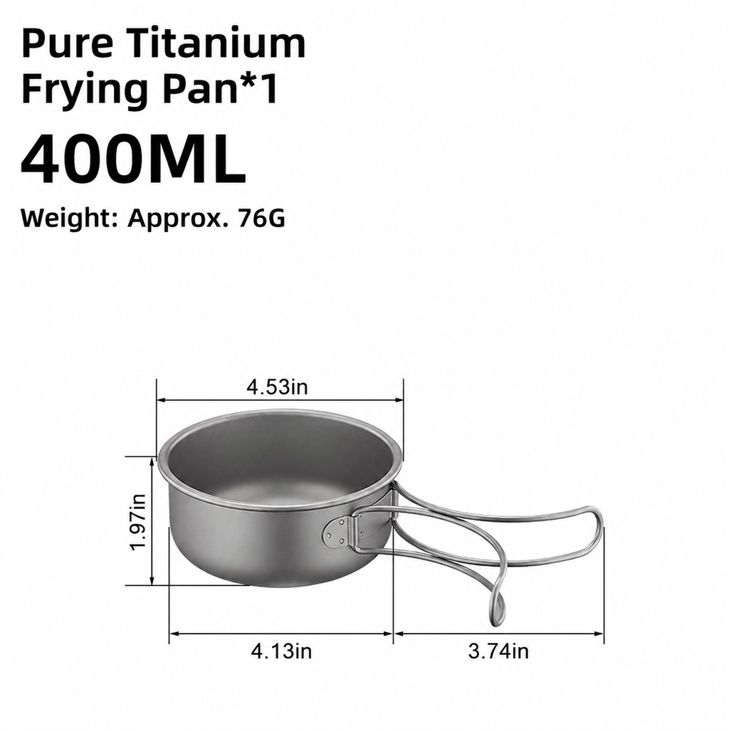 Titanium Frying Pan and Soup Pot