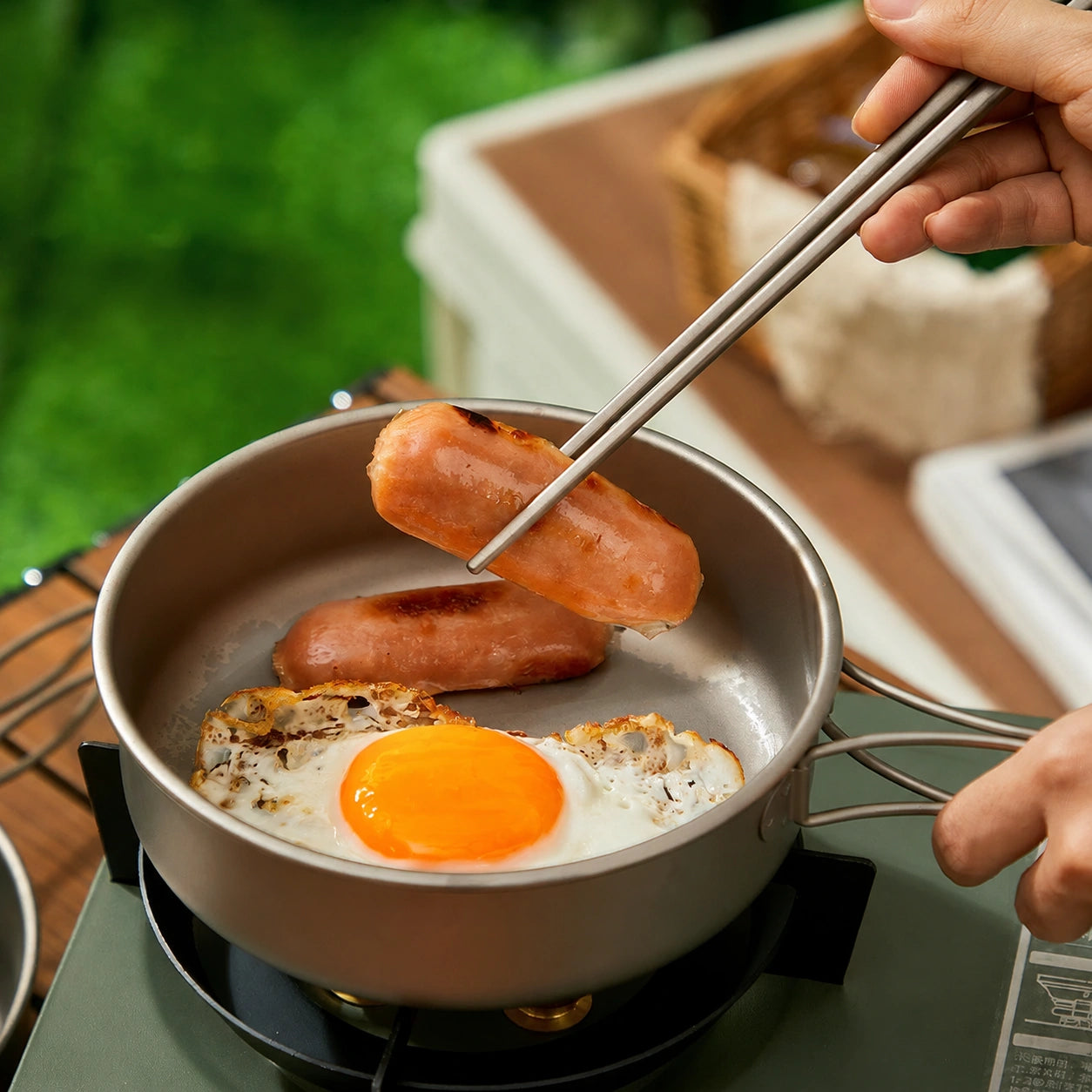 Titanium Frying Pan and Soup Pot