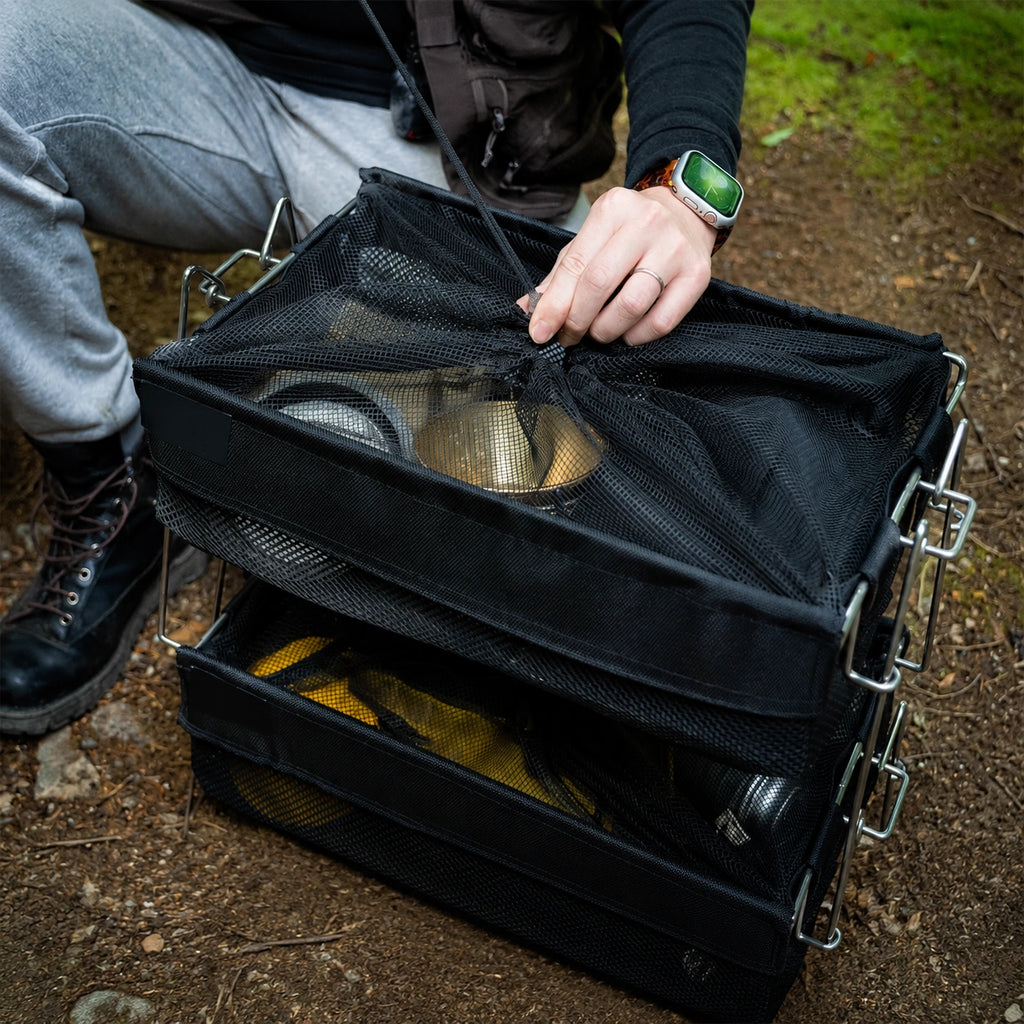 Portable Mesh Storage Basket