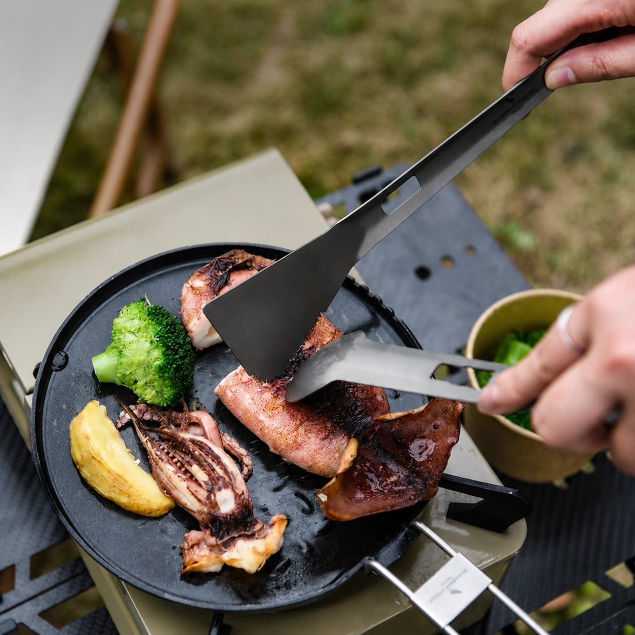 Titanium Detachable Cooking Tongs