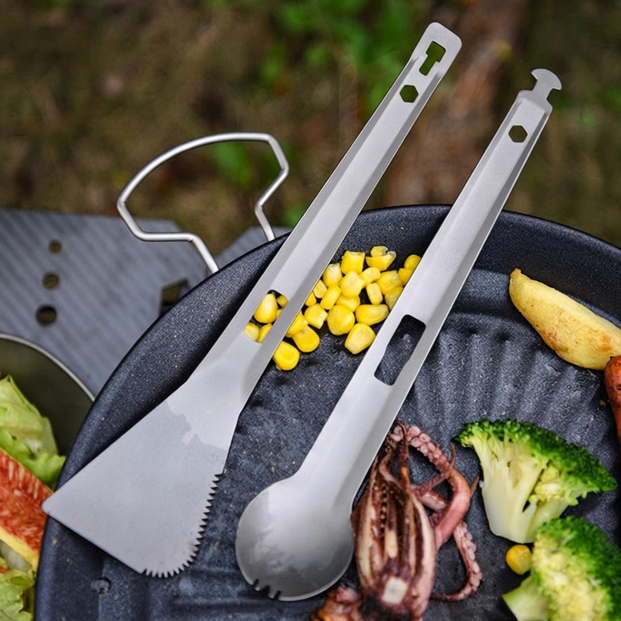 Titanium Detachable Cooking Tongs